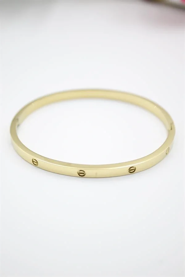 CRT Model Taşsız İnce  Bilezik - Altın