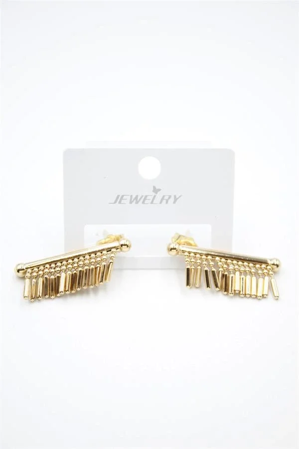 Çubuk Sallantılı Küpe - Altın