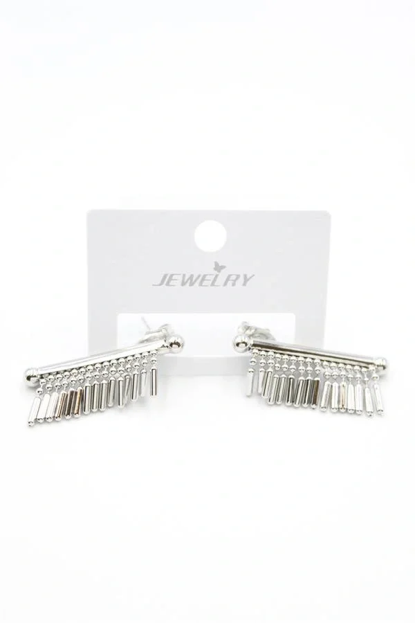 Çubuk Sallantılı Küpe - Gümüş