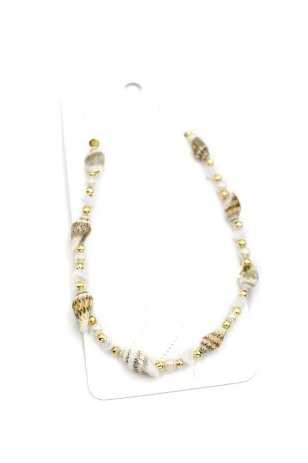 Deniz Kabuğu Halhal - Beyaz