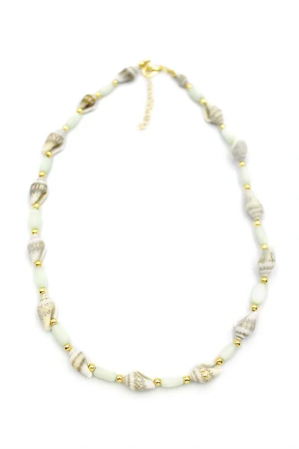 Deniz Kabuğu Kolye - Açık Yeşil