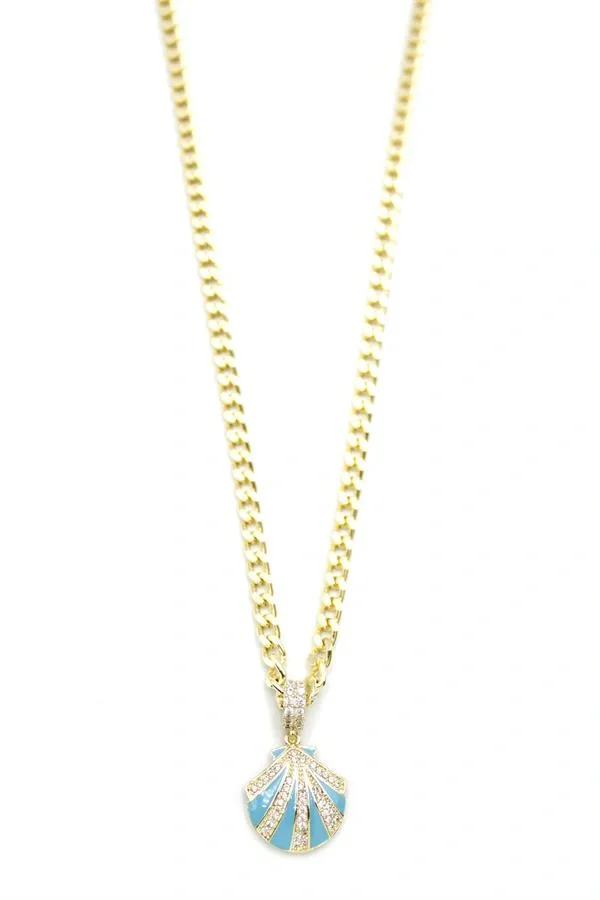 Deniz Kabuğu Kolye - Altın