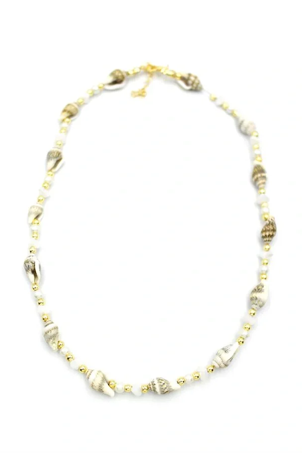 Deniz Kabuğu Kolye - Beyaz