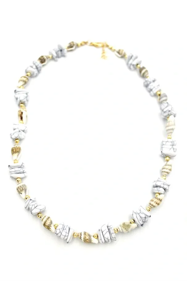 Deniz Kabuğu Kolye - Beyaz