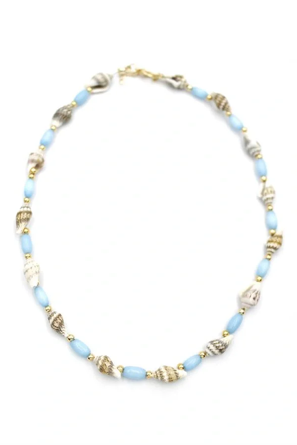 Deniz Kabuğu Kolye - Turkuaz