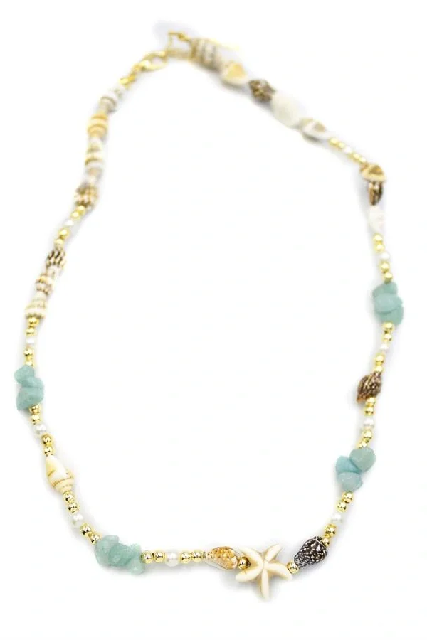 Deniz Yıldızı Kolye - Su Yeşili