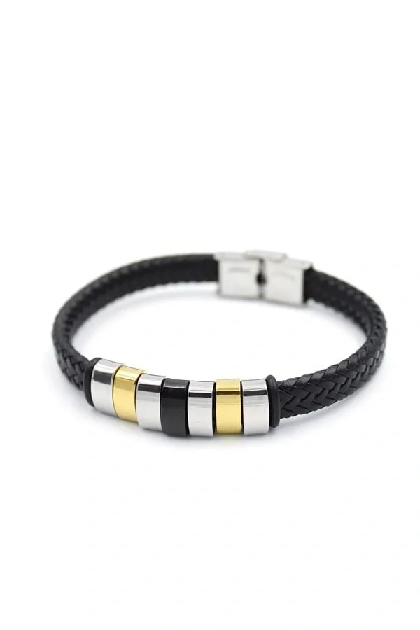 Deri Erkek Bileklik - ÇOK RENKLİ