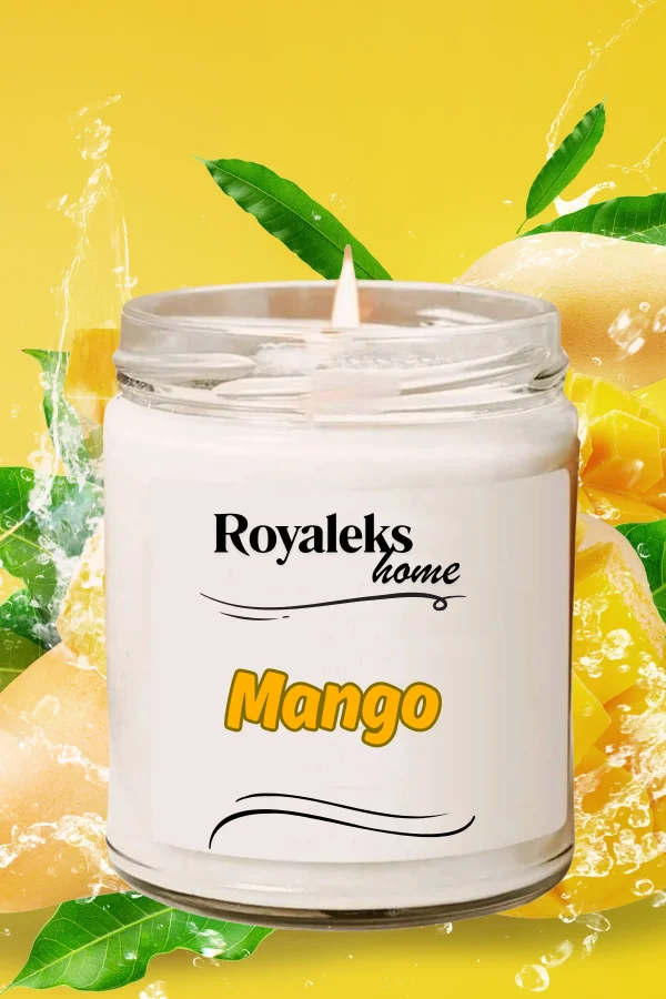 Doğal Özel Seri Kokulu Dekoratif Kavanoz Mum 210 cc - Mango Esansı - RYL