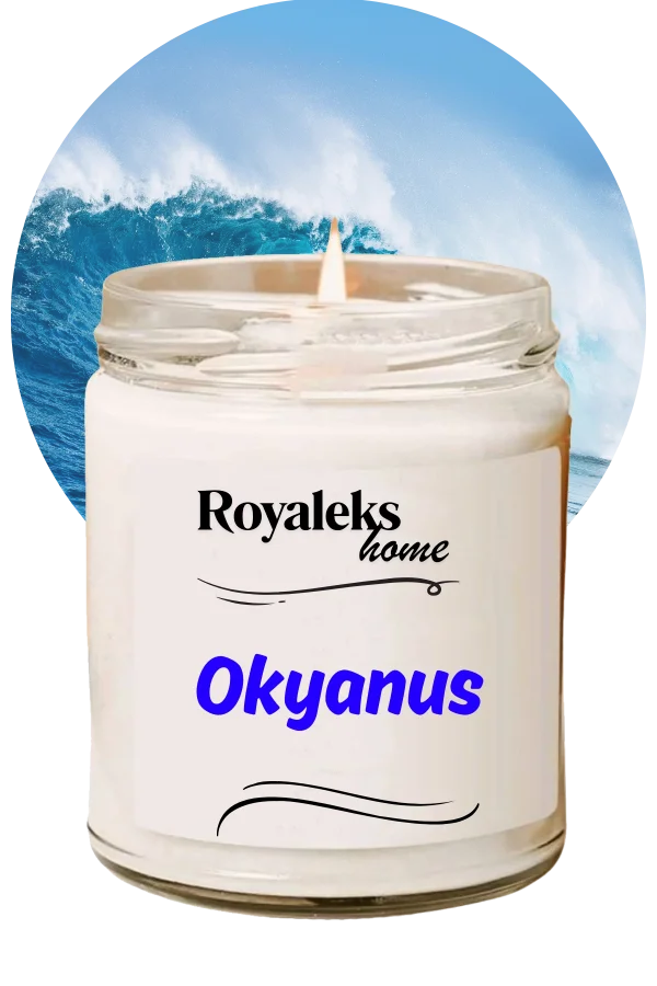 Doğal Özel Seri Kokulu Dekoratif Kavanoz Mum 210 cc - Okyanus Esansı - RYL