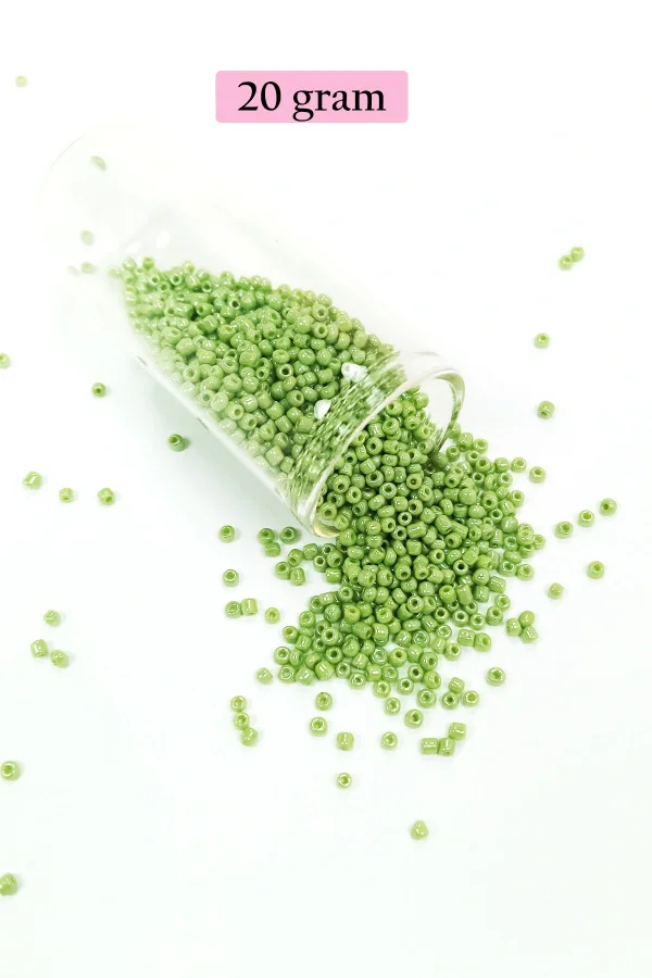 Dökme Cam Kum Boncuk (11/0) 2 mm - 4 Renk - Toplam 80 Gram -  BNC399