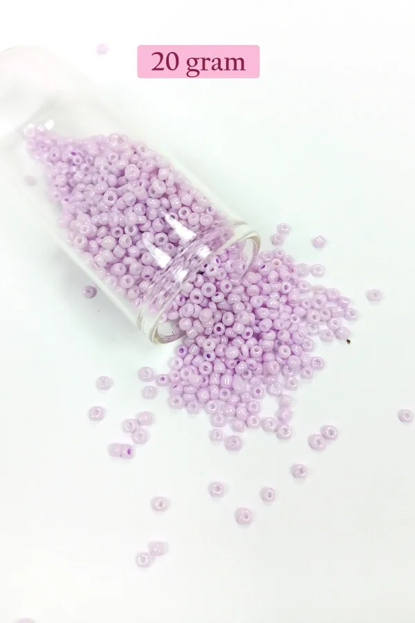 Dökme Cam Kum Boncuk (11/0) 2 mm - 4 Renk - Toplam 80 Gram -  BNC400