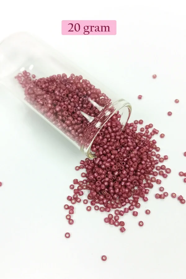 Dökme Cam Kum Boncuk (11/0) 2 mm - 4 Renk - Toplam 80 Gram -  BNC401