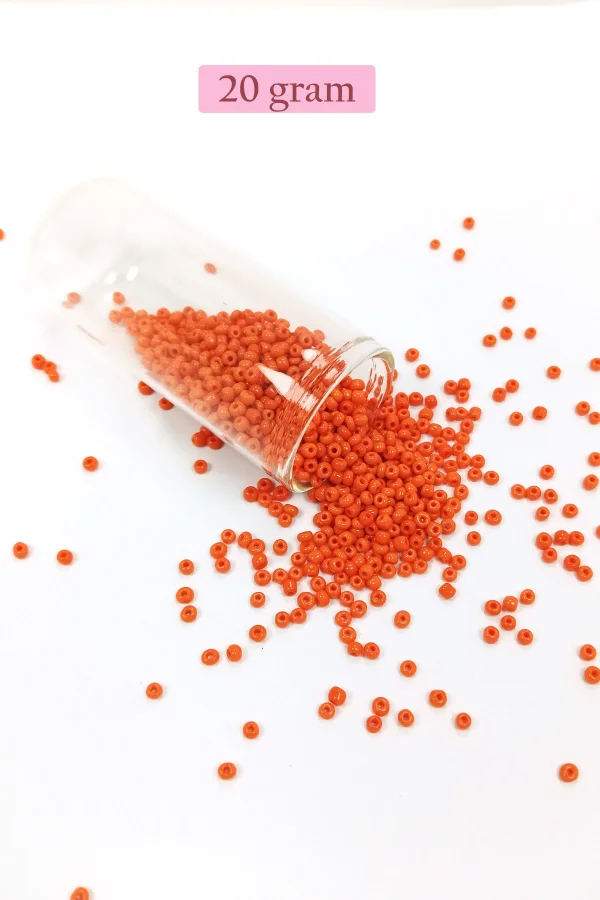 Dökme Cam Kum Boncuk (11/0) 2 mm - 4 Renk - Toplam 80 Gram -  BNC402