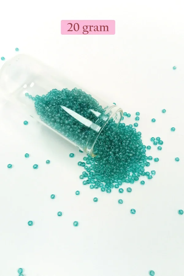 Dökme Cam Kum Boncuk (11/0) 2 mm - 4 Renk - Toplam 80 Gram -  BNC402