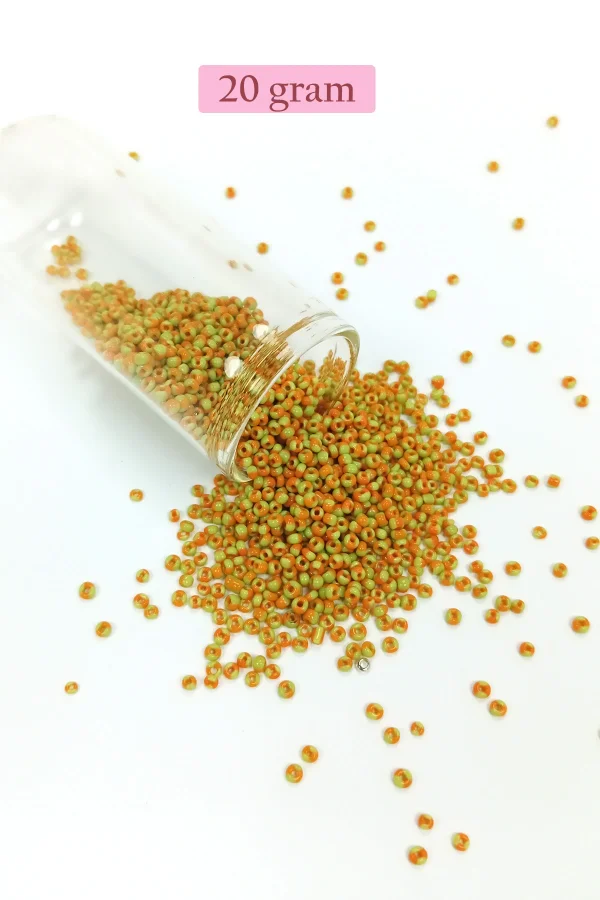 Dökme Cam Kum Boncuk (11/0) 2 mm - 4 Renk - Toplam 80 Gram -  BNC406