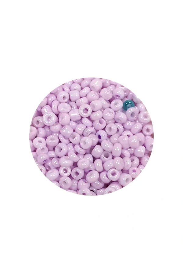 Dökme Cam Kum Boncuk (11/0) 2 mm - 60 Gram -  Açık Pembe - BNC043