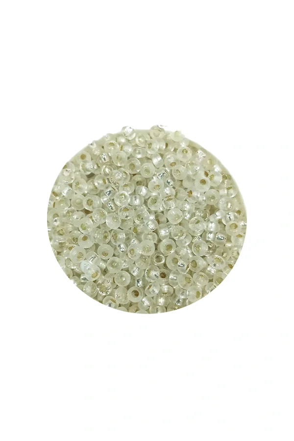 Dökme Cam Kum Boncuk (11/0) 2 mm - 60 Gram -  Şeffaf - BNC069
