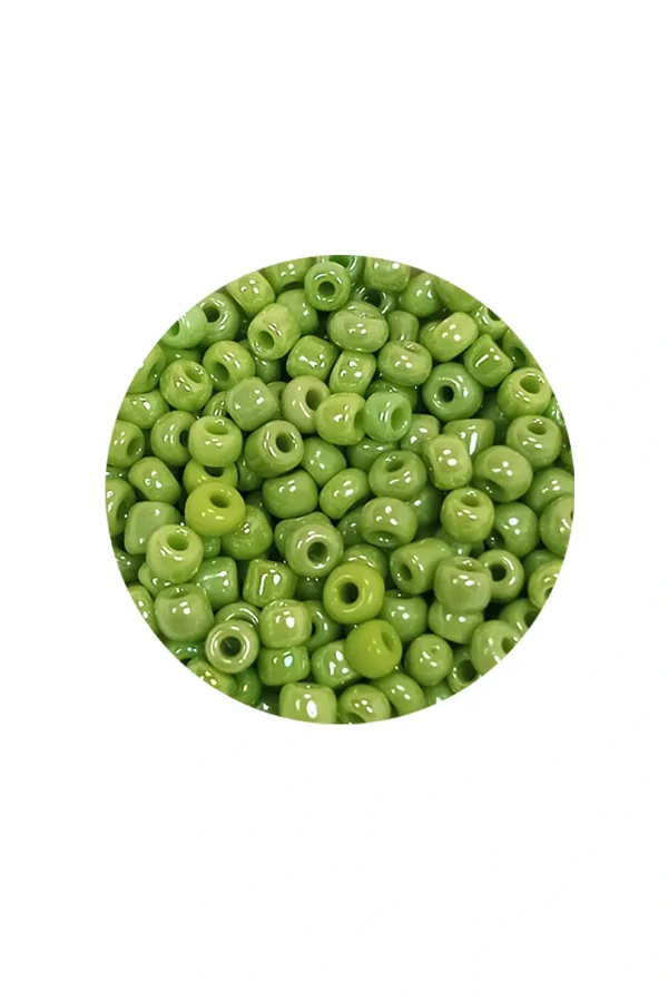 Dökme Cam Kum Boncuk (8/0) 3 mm - 20 Gram - Çimen Yeşili - BNC152