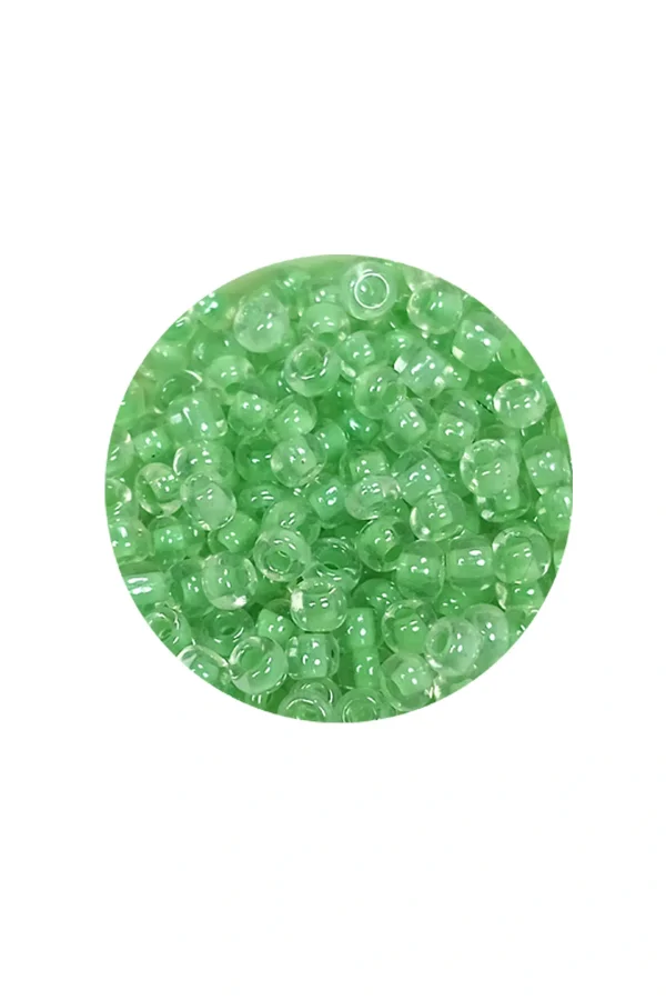 Dökme Cam Kum Boncuk (8/0) 3 mm - 20 Gram - Şeffaf Açık Yeşil - BNC150
