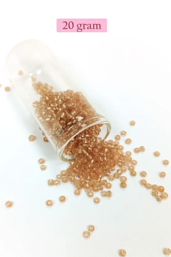 Dökme Cam Kum Boncuk (8/0) 3 mm - 4 Renk - Toplam 80 Gram - BNC416