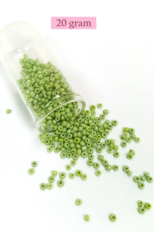 Dökme Cam Kum Boncuk (8/0) 3 mm - 4 Renk - Toplam 80 Gram - BNC418