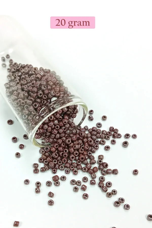 Dökme Cam Kum Boncuk (8/0) 3 mm - 4 Renk - Toplam 80 Gram - BNC422