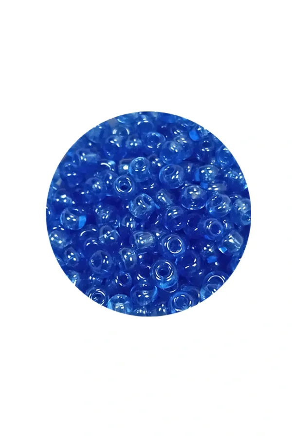 Dökme Cam Kum Boncuk (8/0) 3 mm - 60 Gram - Şeffaf Açık Mavi - BNC204