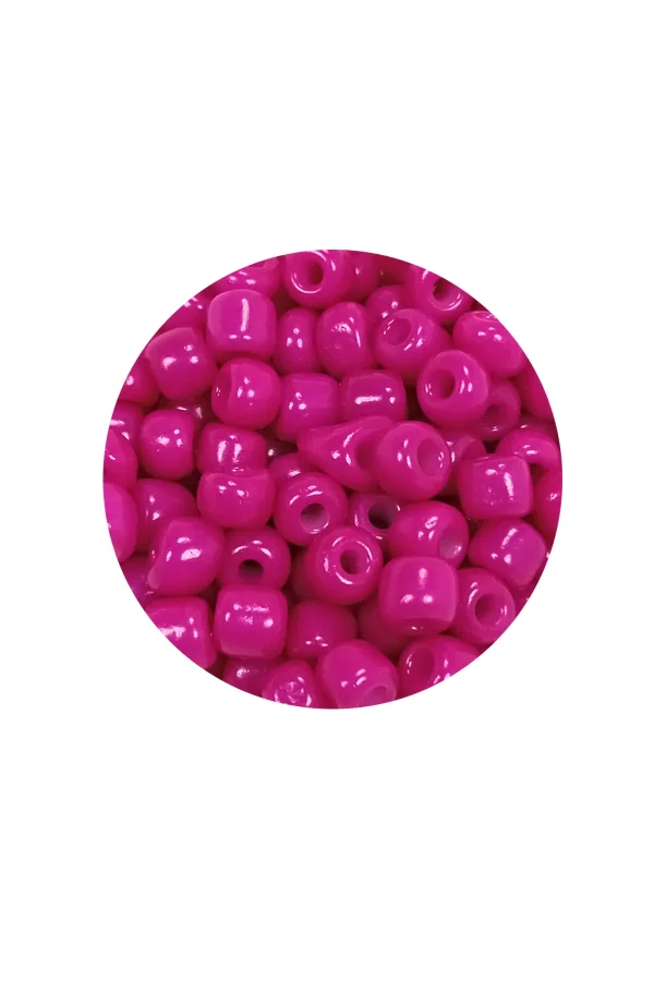 Dökme Cam Kum Boncuk Büyük Boy (6/0) 4 mm - 60 Gram - Açık Mor - BNC130