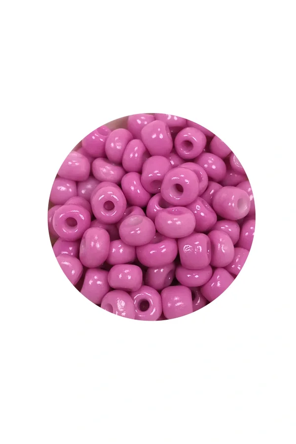 Dökme Cam Kum Boncuk Büyük Boy (6/0) 4 mm - 60 Gram - Eflatun - BNC121