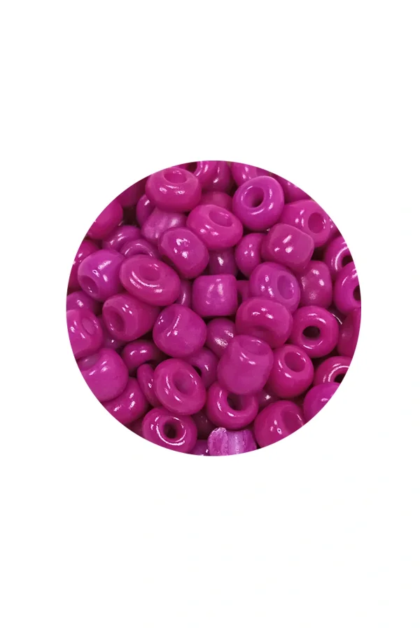 Dökme Cam Kum Boncuk Büyük Boy (6/0) 4 mm - 60 Gram - Eflatun - BNC138