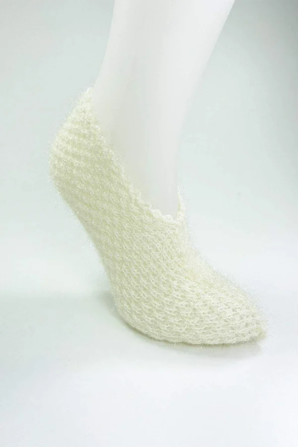 El Örgüsü Kışlık Şık Kadın Yün Patik D5