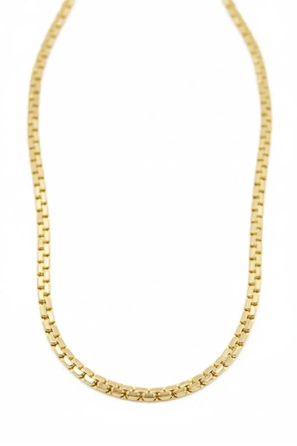 Ezme Zincir Kolye - Altın