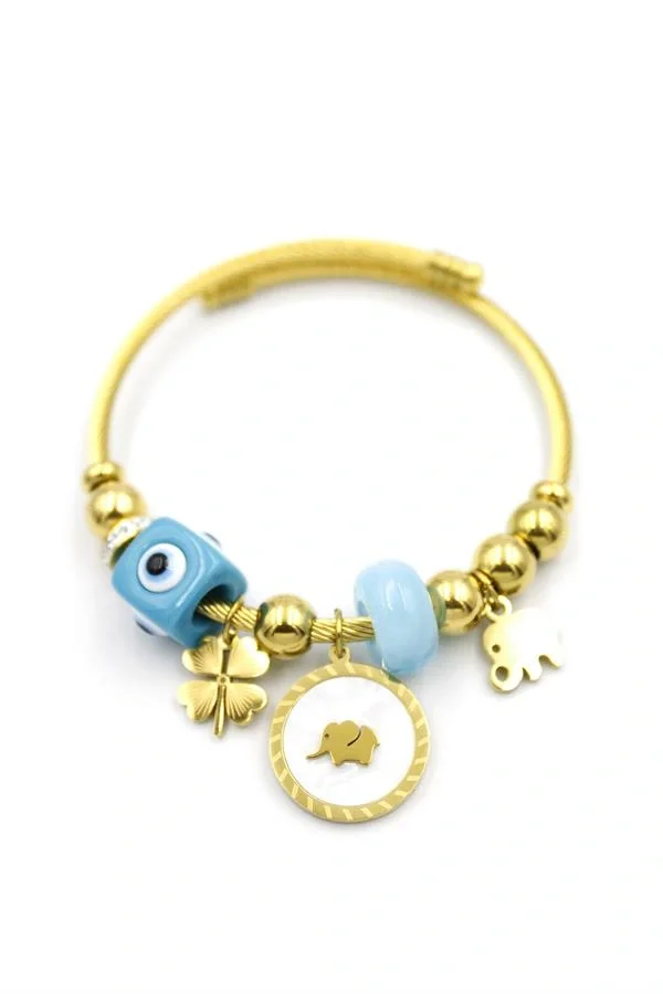 Fil Charm Bilezik - Altın