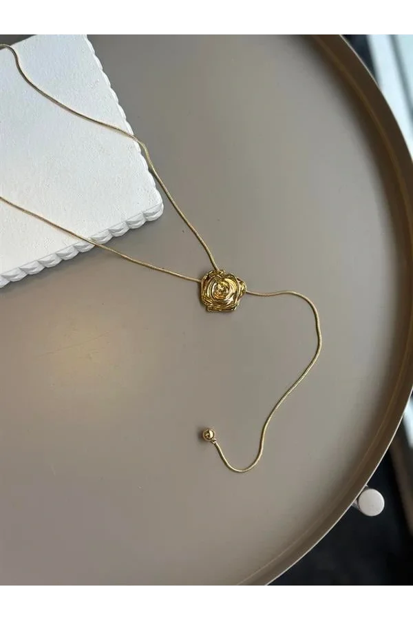 Gül Kolye - Altın