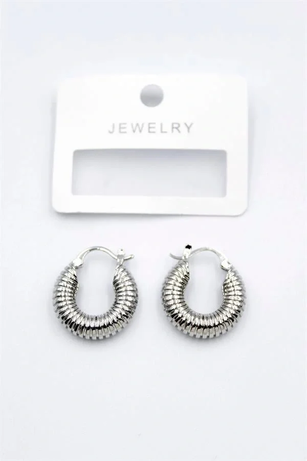 Halka Küpe - Gümüş