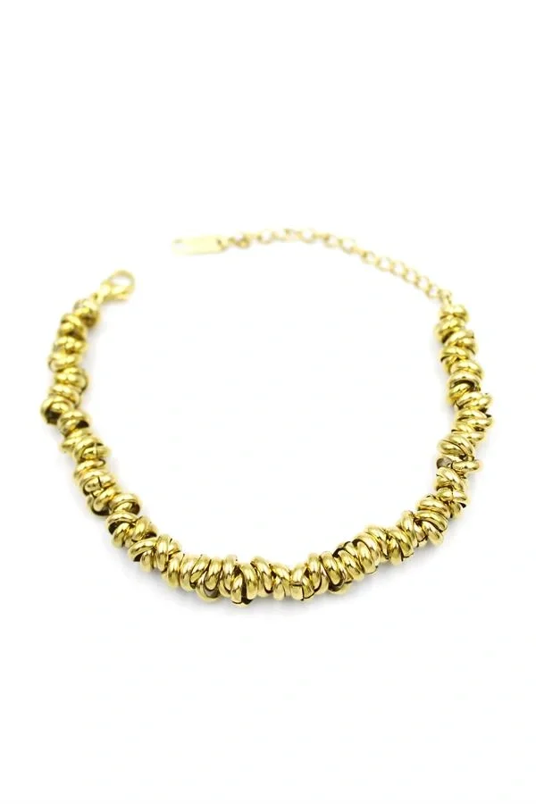 Halka Zincir Bileklik - Altın