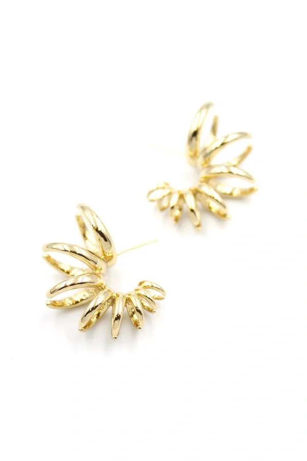 Halkalı Küpe - Rose