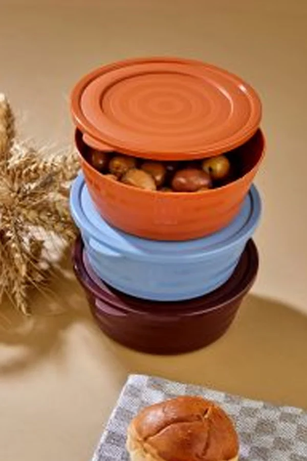 Harmony Kapaklı Yonca Kase 3lü Royaleks-HT-002