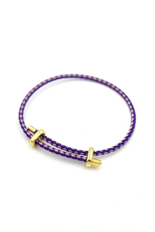 Hasır Bileklik - Mor