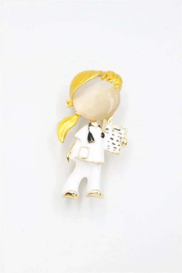 Hemşire Doktor Broş - Sarı