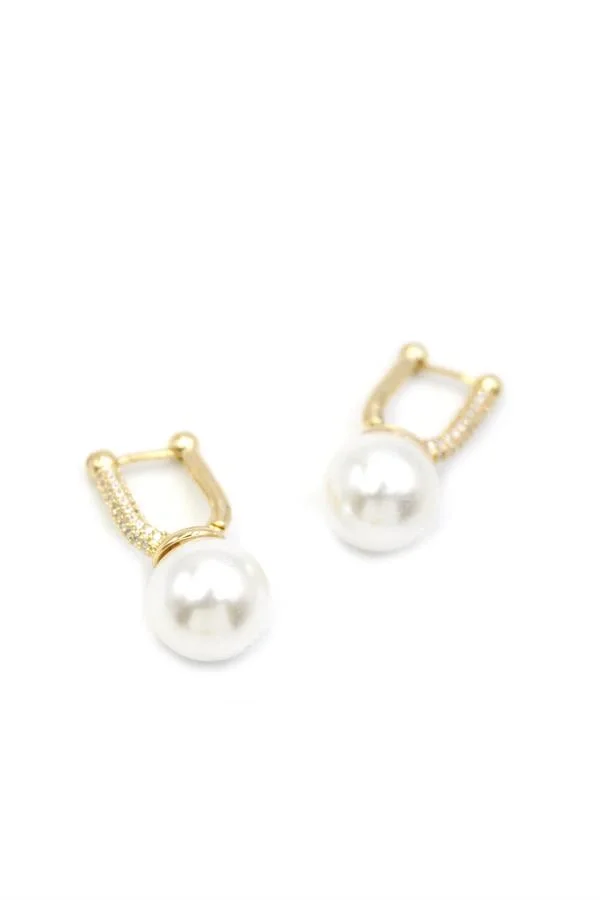 İnci Küpe - Altın