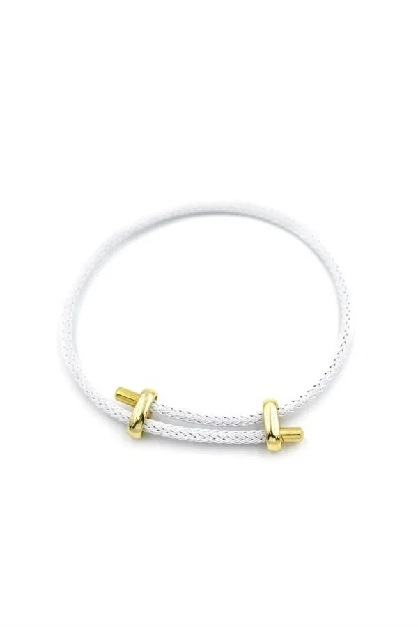 İp Bileklik - Beyaz