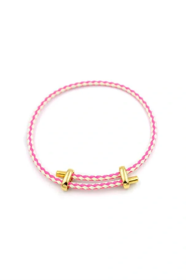 İp Bileklik - Fuşya