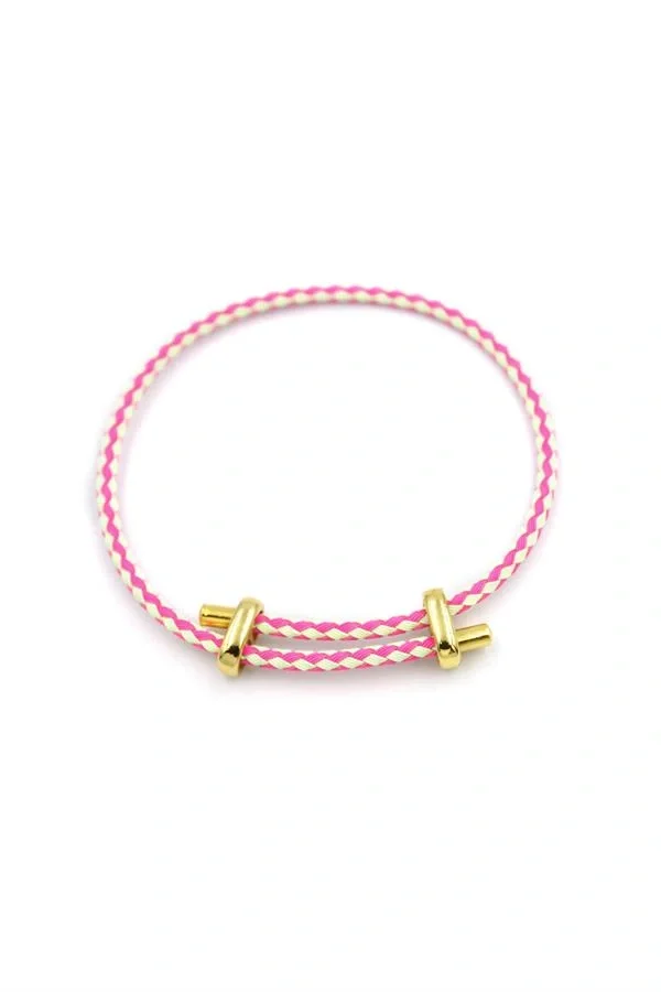 İp Bileklik - Fuşya