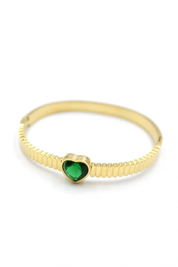 Kalp Bilezik - Yeşil