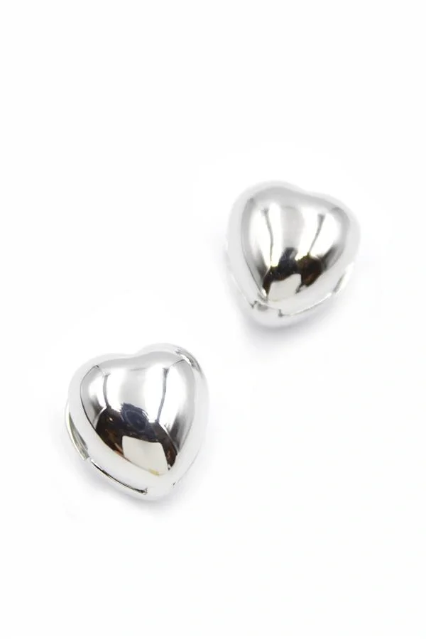 Kalp Küpe - Gümüş