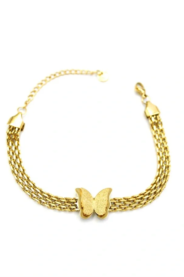 Kelebek Bileklik - Altın
