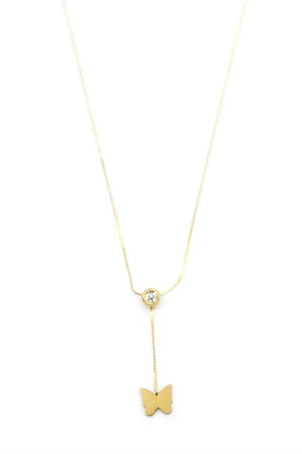 Kelebek Kolye - Altın