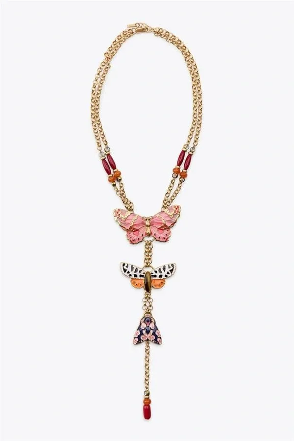 Kelebek Kolye - Altın