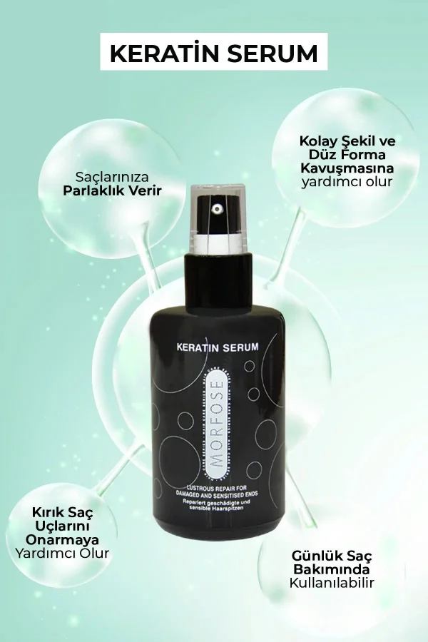 Keratin Saç Serumu 75 ML - Yıpranmış Saçlar için - mrfs